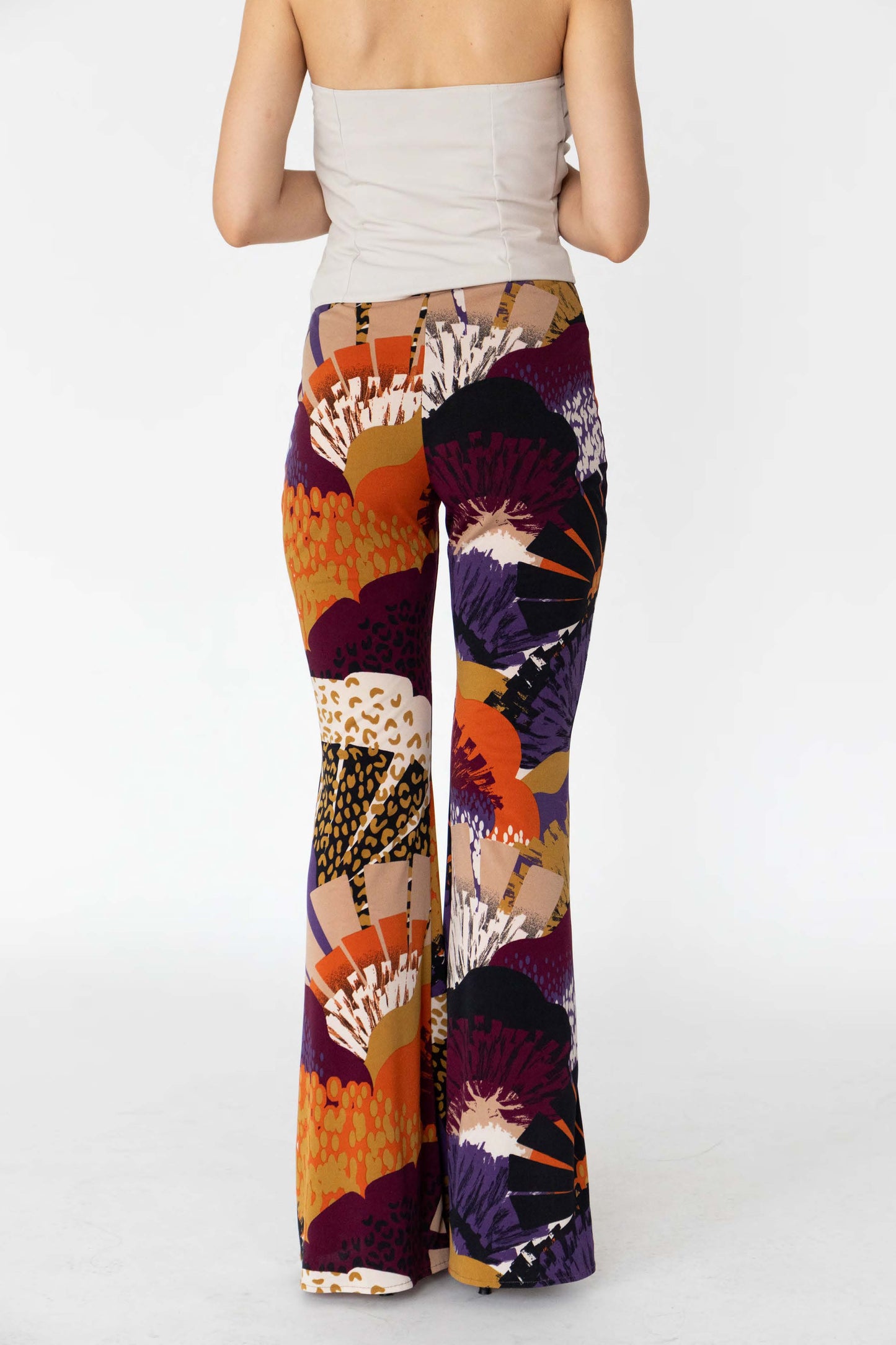 Abstract Summer Flare Pants